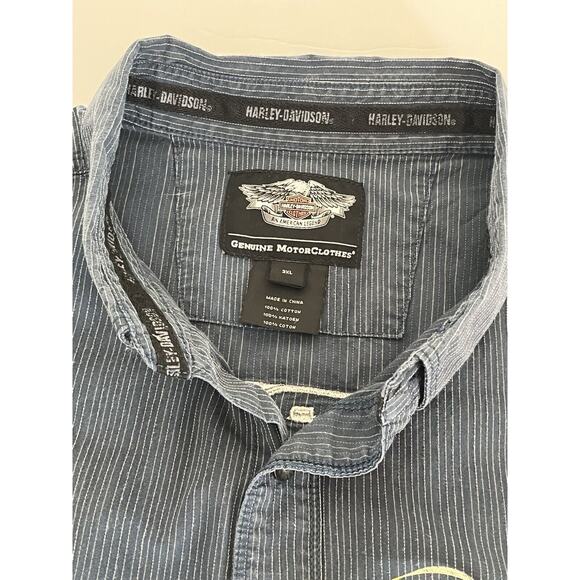 Men’s Harley Davidson Genuine Motorclothes 2xl Short Sleeve Shirt - Picture 4 of 7